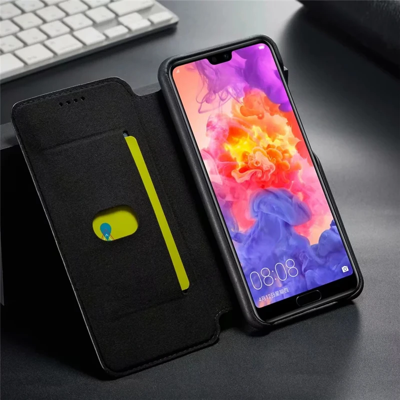 Для huawei P20 Pro Флип Магнитный кожаный бумажник Обложка водостойкий Чехол для