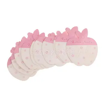 

50pcs/pack White Oval Shape Paper Hair Clip/Jewllery Display Cards for DIY