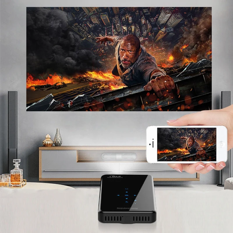 X2 Android 7.1 Led 1080P Hdmi-In Projector Wireless Bluetooth 2.4G/5G Wifi Mini Projector