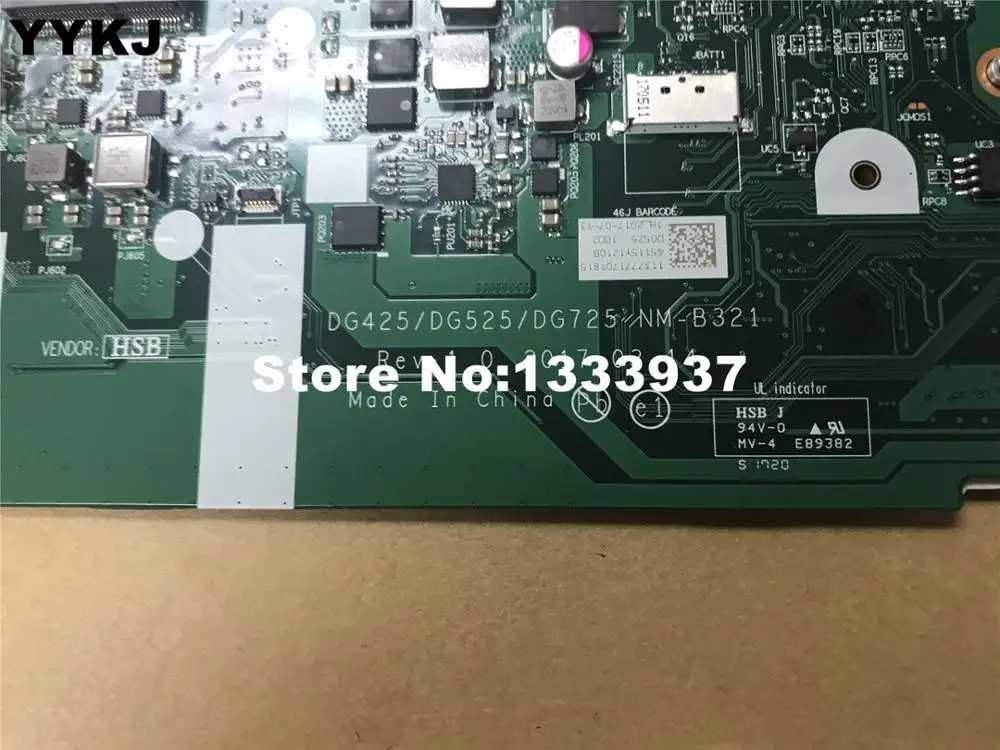 Для lenovo IdeaPad 320-15IKB 320-15AST 320-17AST материнская плата для ноутбука DG425/DG525/DG725 NM-B321 материнская плата