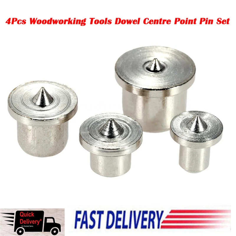 

Wood Pin Iocator 4 Piece Set 6/8/10/12mm Dowel Tenon A3 Material For Drill Hole Pin Wood Points Center Set Locator