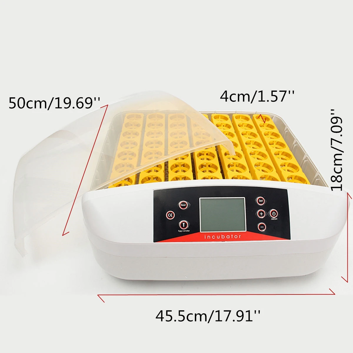 Farm Laboratory Digital 56 Eggs Incubator Chicken Hatcher Automatic Turning Temperature Control Hatchery Machine Supplies Farm Laboratory Digital 56 Eggs Incubator Chicken Hatcher Automatic Turning Temperature Control Hatchery Machine Supplies