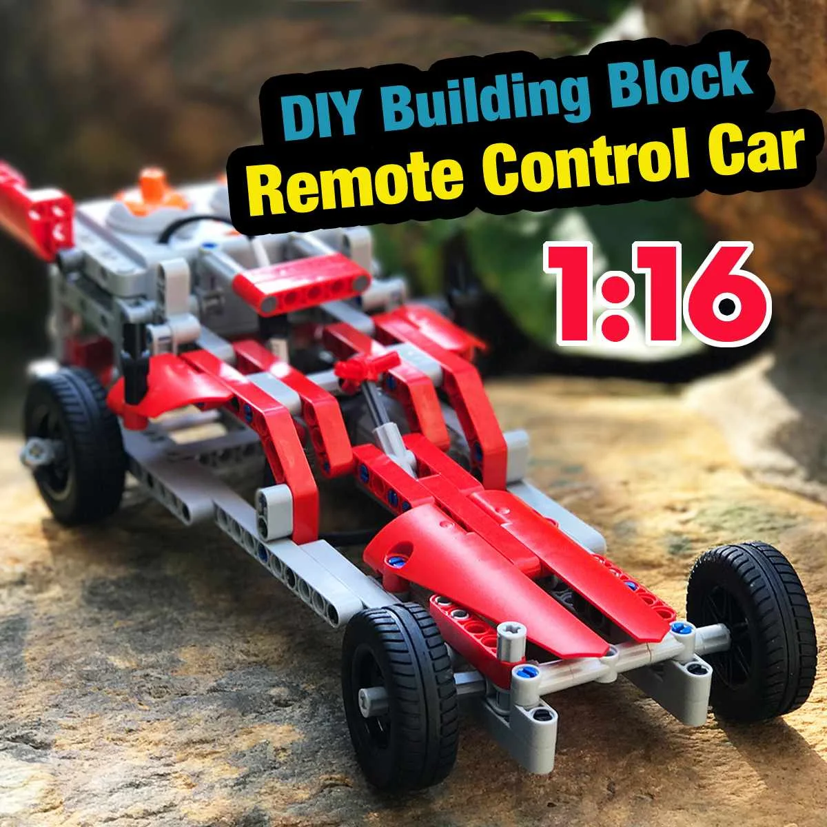 

DIY Building block high speed RC cars 2 channels 10 in 1 SDL 2017A-28 2.4G 1/16 2WD Vehicle Model