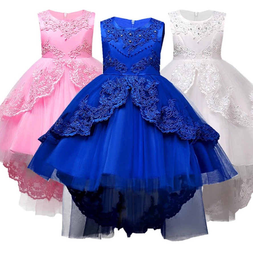 Girls Party Dress Summer Flower Lace Wedding Pageant Dresses Princess Formal Prom Gowns Christmas for Kids 3 5 7 9 11 14 Y | Детская