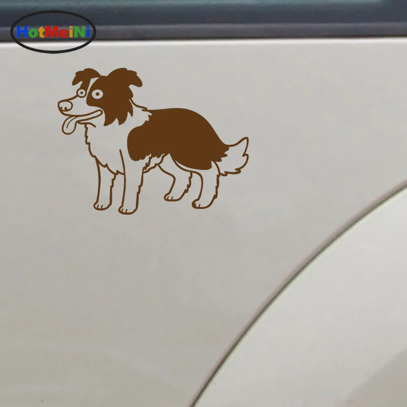 Наклейки с изображением собак HotMeiNi Border Collie светоотражающая виниловая наклейка