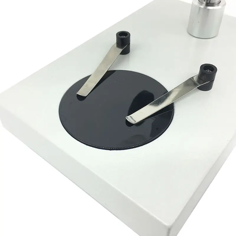 Диаметр 95 мм круглая пластиковая Рабочая сцена пластина черно-белая доска Микроскоп аксессуары для стерео микроскопа