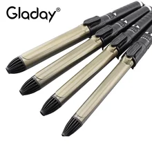 Claday профессиональное керамическое покрытие одна трубка бигуди салон волос ручной вращающийся зажим бар для игры в керлинг инструмент для укладки волос