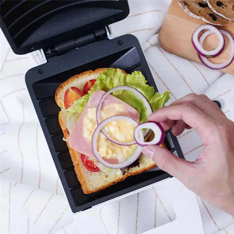  Pinlo Mini 420w Sandwich Machine Kitchen Breafast Bread Maker Toaster Maker Fying Egg Machine Kitch - 33015246245