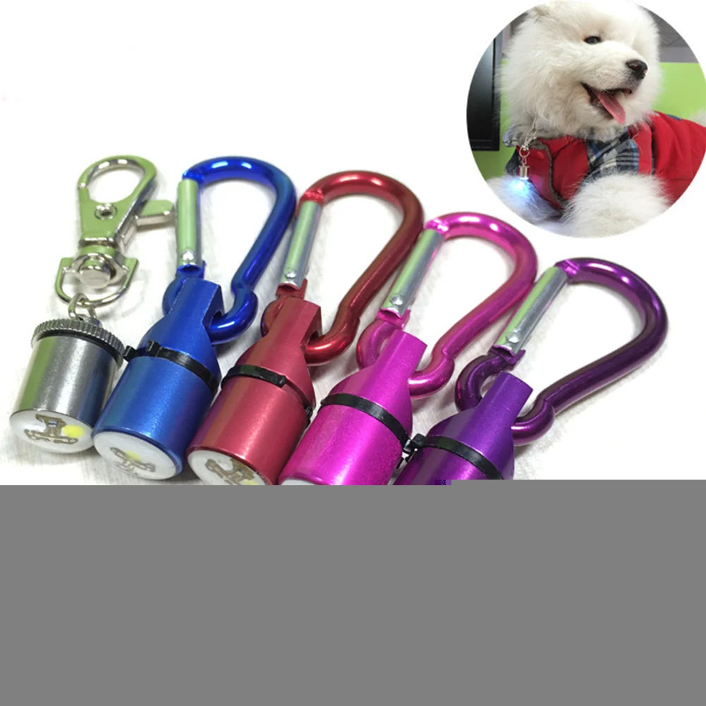 

Waterproof Safety Cool style Flashing LED light Aluminum Collar Tag for Dog Cat Pets