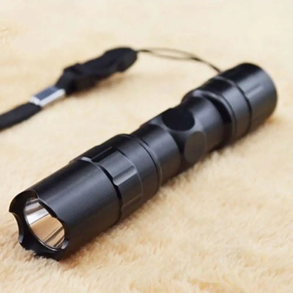 Police Waterproof Flashlight 3W LED Mini Penlight Small Torch Lamp AA Battery TR 