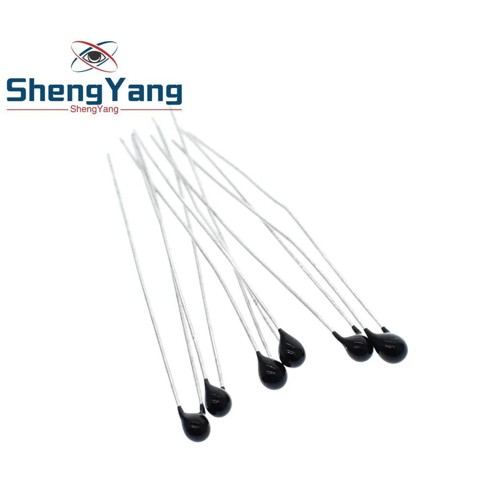ShengYang 10 шт. NTC термистор термический резистор MF52 NTC-MF52AT 1 к 2 к 3 к 4,7 к 5 к 10 к 20 К 47 к 50 к 100 к 5% 3950B 1/2/3/4,7/к ом R