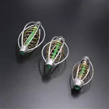 Рыболовная приманка клетка маленькая приманка клетка свинец грузило Рыболовная Ловушка корзина кормушка Держатель Рыболовные снасти проволока из нержавеющей стали рыбная приманка