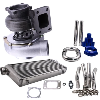 

Uni. GT35 GT3582 Turbo + 2.5" 64mm Intercooler Pipe Kit + 600x300x76 Intercooler