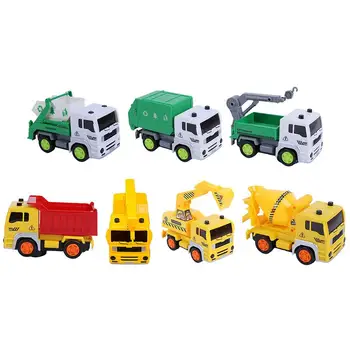 

7 Style Mini Inertia Car Toy Excavator Tractor Engineering Vehicle set Diecasts Truck Vehicles Models Classic Cars Children Kids