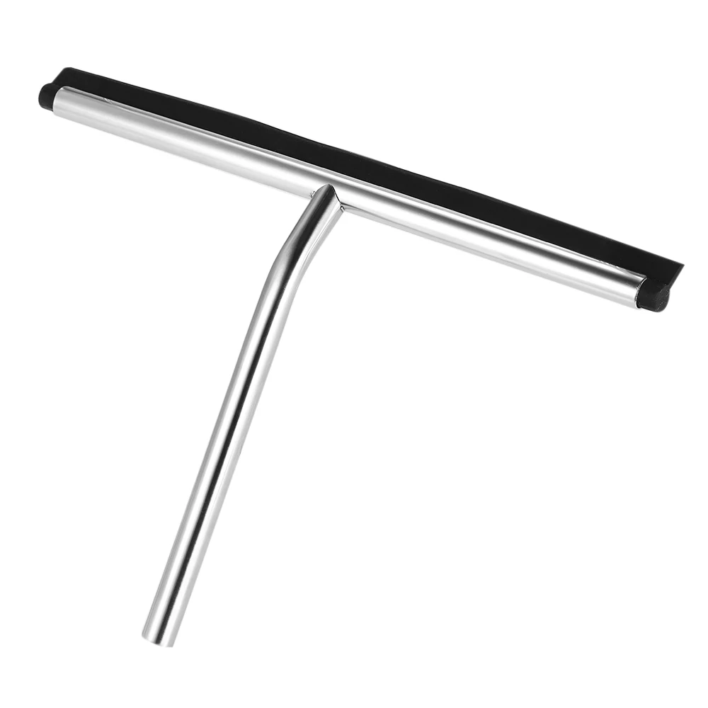 

Wall Hanging Stainless Steel Squeegee Window Cleaner Rubber Squeegee Glass Wiper Shower Door Squeegee with Hook