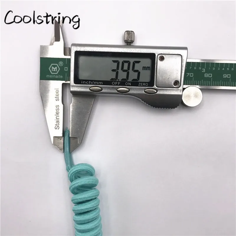 Coolstring 4mm Spiral Spring Curly Stretch Shoelace Lazy No Tie Shoe Laces New Shoestrings For Elderly Children Casual Sneakers