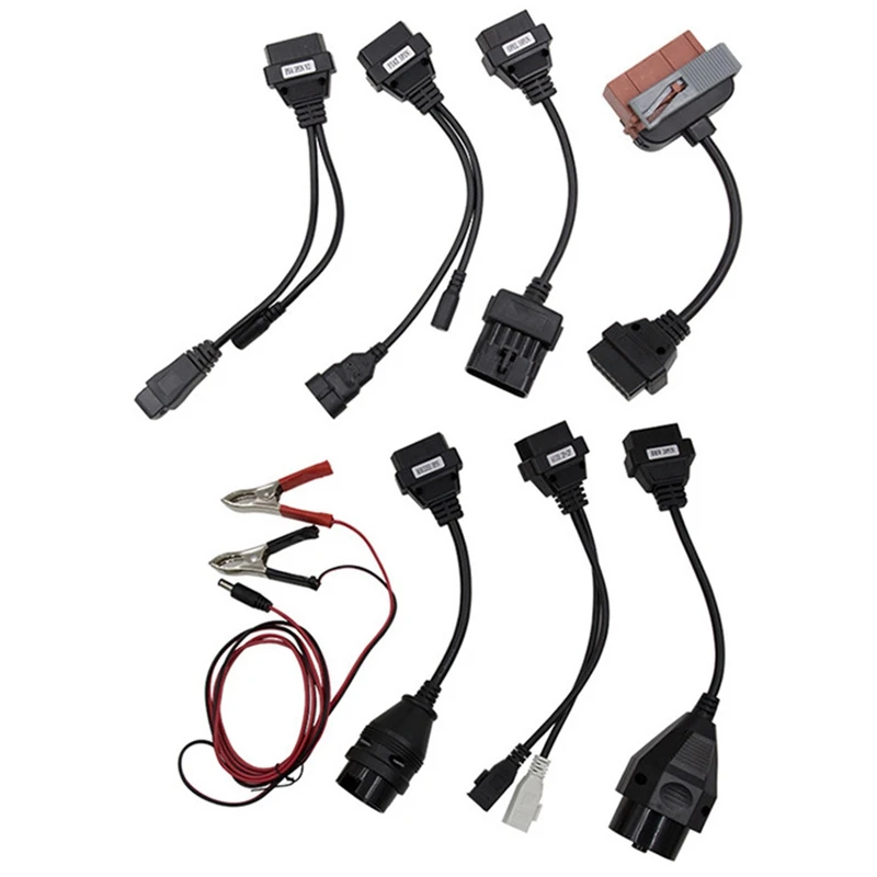 

8 Pcs/Set Professional OBD OBDII Cables For CDP TCS HD Pro Car Diagnostic Interface Scanner Tool For BMW For Benz For Audi C45