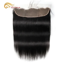 Brazilian Straight Human Hair Ear to Ear Lace Frontal Closure 13X4 Free Part With Baby Hair Pre Plucked Non Remy Hair Frontal Brazilian Straight Human Hair Ear to Ear Lace Frontal Closure 13X4 Free Part With Baby Hair Pre Plucked Non Remy Hair Frontal