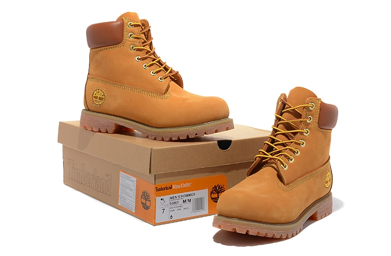 Оригинальные мужские Нескользящие ботильоны TIMBERLAND повседневные золотистые из