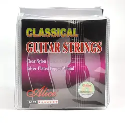 10 комплектов Алиса Классические гитарные струны ясно нейлон серебро покрытием Медь раны A107