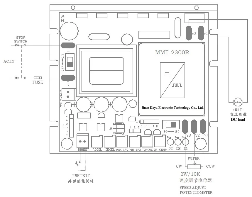 AC 220V вход DC 180V выход DIP переключатель контроллер скорости двигателя постоянного тока Матовый dc контроллер двигателя 375w 750w для pmdc двигателя