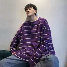 Autumn New Hoodies Men Fashion Contrast Color Striped Casual Sweatshirt Man Streetwear Hip Hop Loose Long Sleeve Pullover Male Autumn New Hoodies Men Fashion Contrast Color Striped Casual Sweatshirt Man Streetwear Hip Hop Loose Long Sleeve Pullover Male