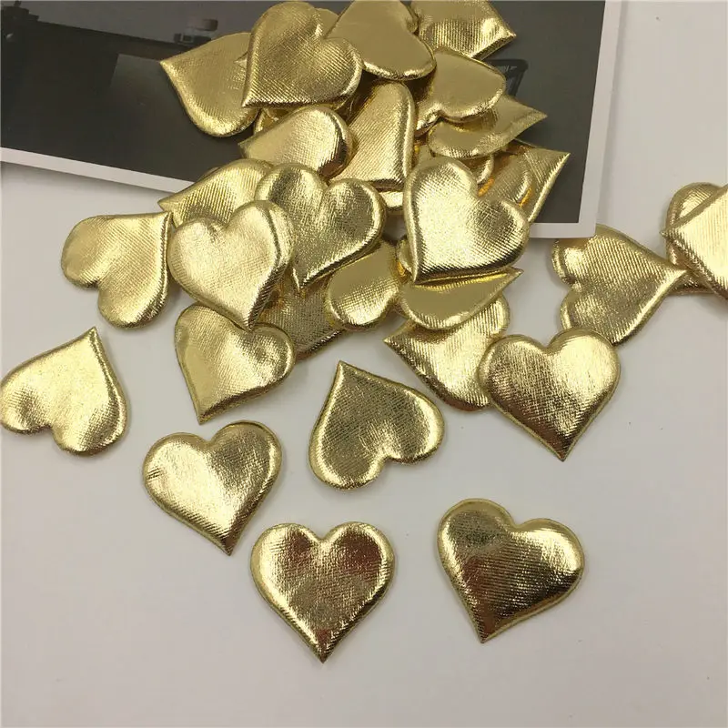 

100Pcs 3.5cm Bronzing Sponge Heart Shaped Confetti Throwing Petals For Wedding Marriage Party Table Decoration Home Decor 62471