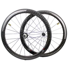 12k Углеродное волокно базальтовая тормозная поверхность 700c бескамерные колеса велосипеда готовы Powerway R51 концентратор супер светильник дорожный велосипед колесная