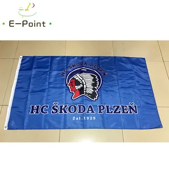 

Czech Republic HC Skoda Plzen 3ft*5ft (90*150cm) Size Christmas Decorations for Home Flag Banner Gifts