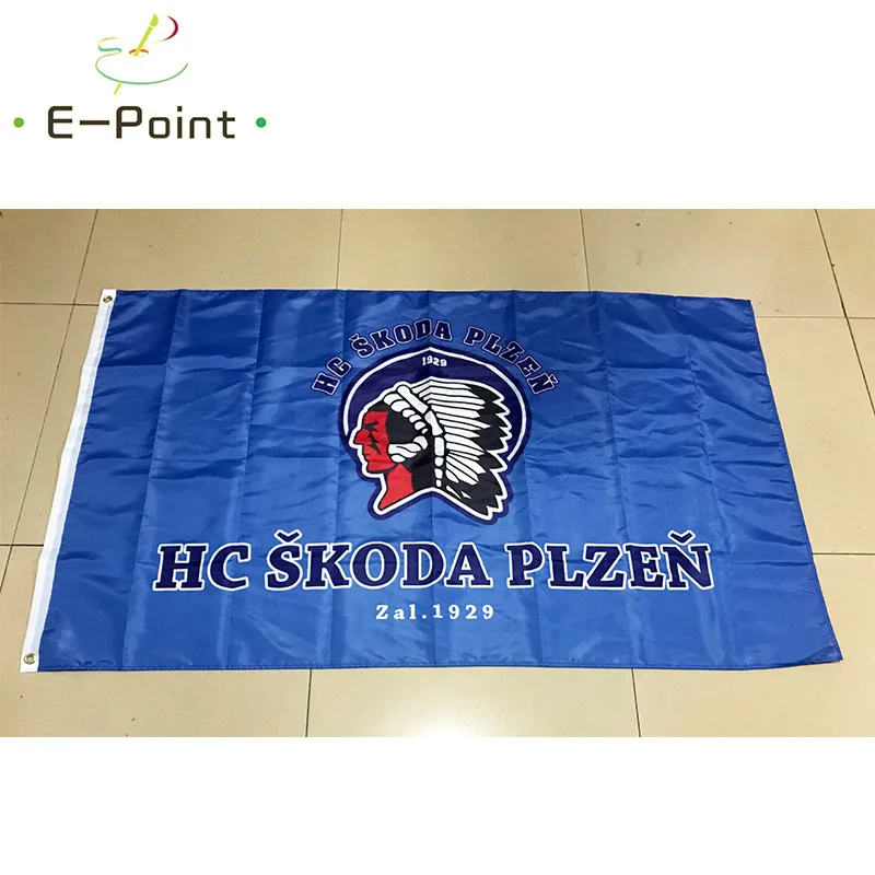 Чешская Республика HC Skoda Plzen 3 фута * 5 футов (90*150 см) размер рождественские