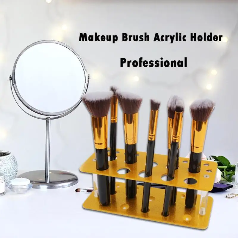 20 Holes Makeup Brush Holder Stand Professional Cosmetic Brushes Powder