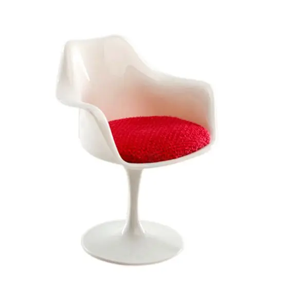 FULL-1: 12 шкал пластиковый тюльпан кресло поворотный стул для кукольного домика миниатюрный Декор