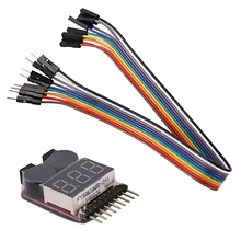 BHTS-NEW RC Lipo батарея низкого напряжения сигнализации 1 S-8 S зуммер Индикатор проверки светодиодный тестер