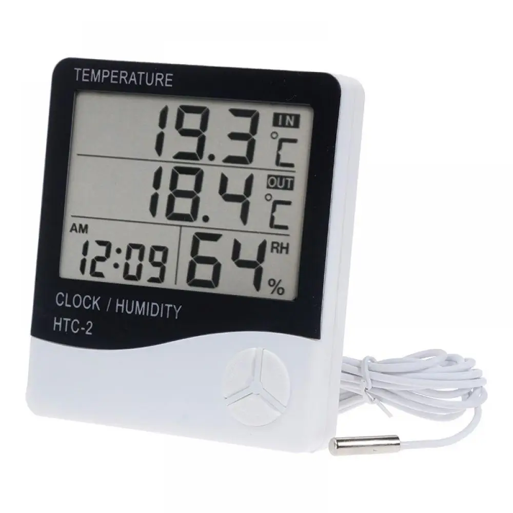 Термометр HTC-2 Vastar устройство для измерения температуры ЖК-станция температура внутри и снаружи влажность цифровой измеритель электронный