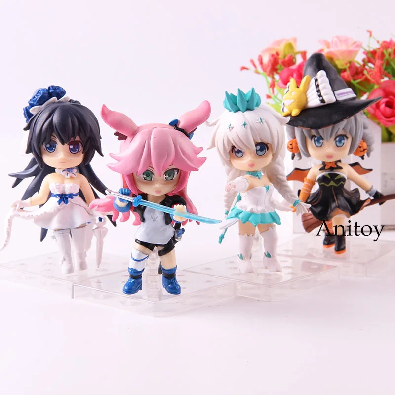 

Honkai Impact 3 Kiana Kaslana Raiden Mei Yae Sakura Bronya Zaychik Q Version PVC Action Figure Collection Model Toy 4pcs/set