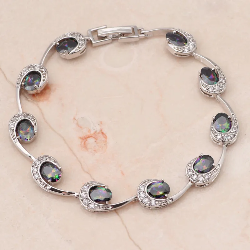 ROLILASON So shining Mystic Charm bracelet for women New Brand design Australia Zircon Luxury