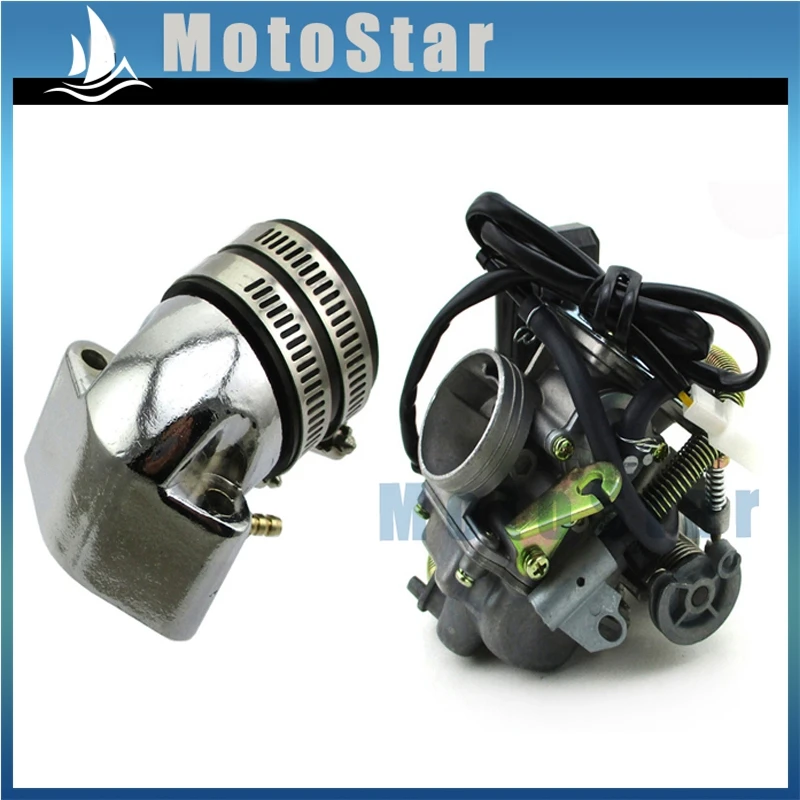 Впускная труба карбюратора PD24 для винтажной трубки Baja SC150 SC125 150cc GY6 150 BA150 AT150SS ATV DN150