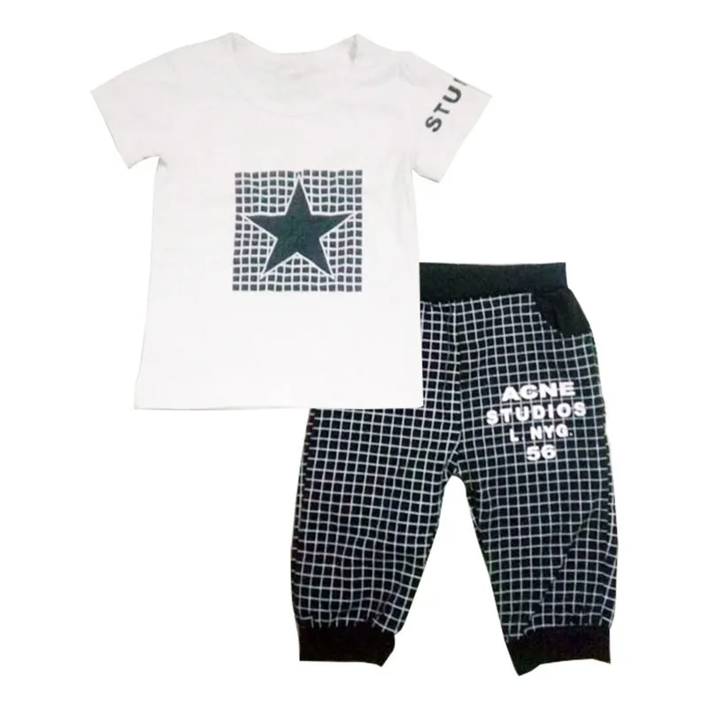 Hot Sale Baby Boy Clothes Summer Kids Clothes Sets T-shirt+pants Suit Star Printed Clothes Newborn Sport Suits Hot Sale Baby Boy Clothes Summer Kids Clothes Sets T-shirt+pants Suit Star Printed Clothes Newborn Sport Suits