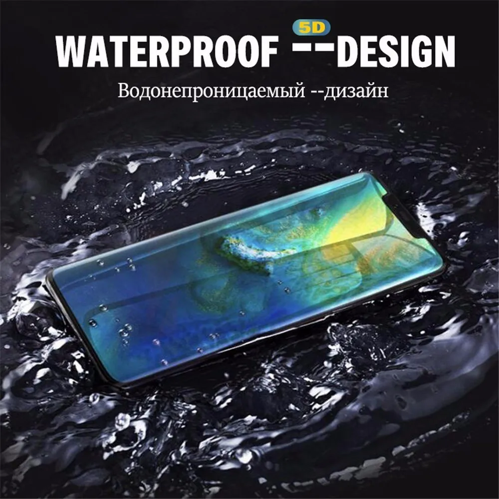 5D защитное стекло на Honor 8X 7X 8C 9 10 Lite закаленное защита экрана P30 20 Mate P Smart Plus