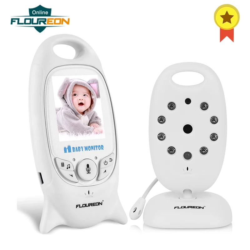 

FLOUREON Digital Wireless 2.4 GHz Baby Monitor IR LCD Video Nanny Security Camera Temperature Display 2 Way Talk Night Vision
