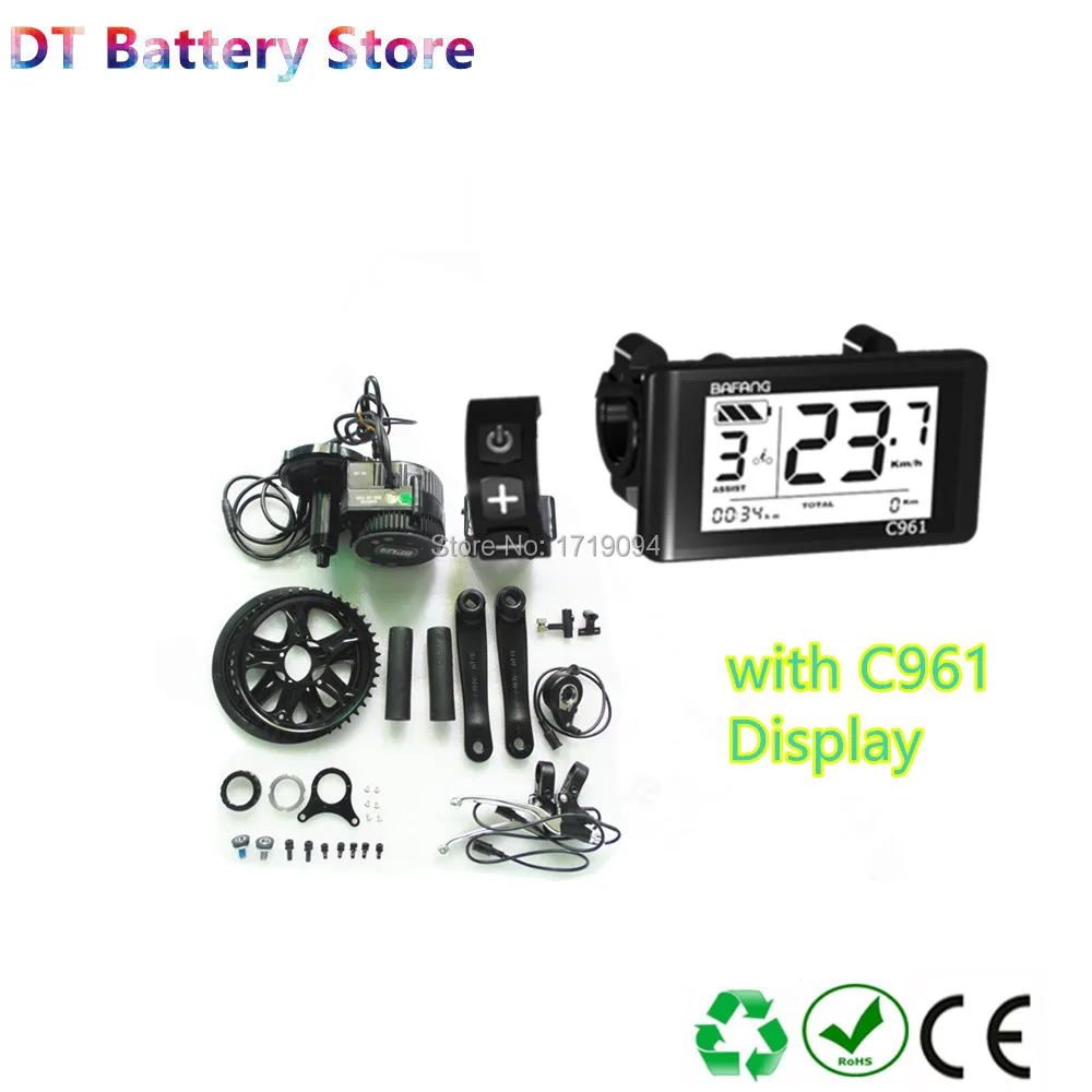 

Free shipping 250w/350w/500w bafang BBS01 BBS02 mid motor complete ebike conversion kit with hailong shark down tube battery