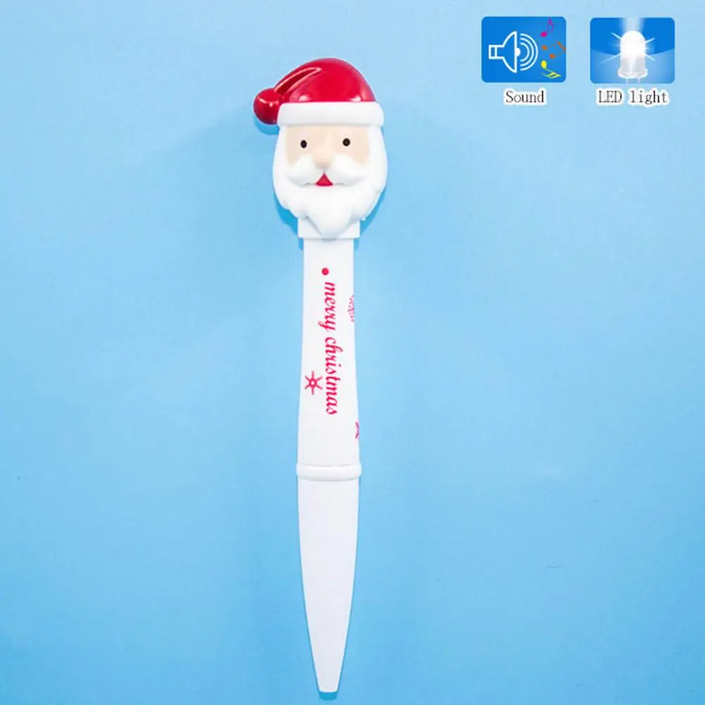 

Cute Santa Claus Multifunctional LED Light Sound Electronic Office Ballpoint Pen