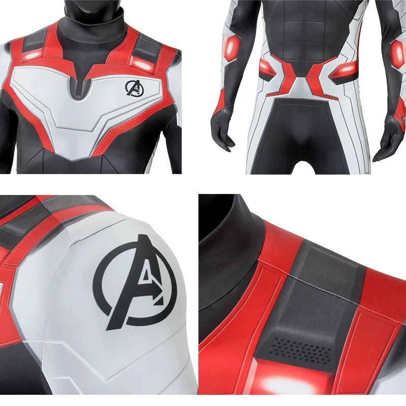 Avengers Endgame Costume Thor Cosplay Captain America Iron Adult Realm Team Suit Halloween Christmas Carnival Jumpsuit Zentai