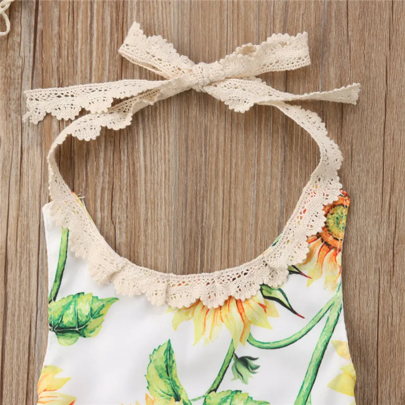 Nette Baby Mädchen Quaste Bib Outfits Sonnenblumen Ärmel Halfter T-shirt Tops + Kleinkind Gürtel Dots Shorts 2 Pcs Sommer Prinzessin kleidung