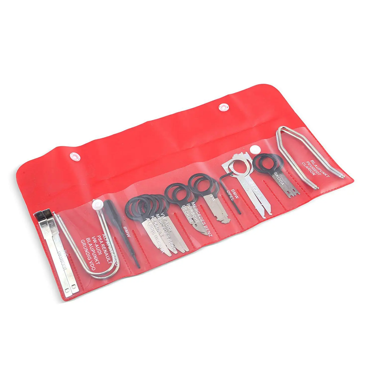 Professional Automotive Audio Stereo CD Player Radio Removal Keys Tool Kit 20 Pieces