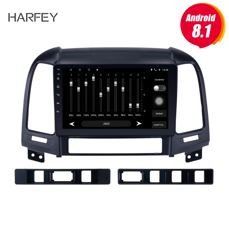 

Harfey 2Din Android 8.1/7.1 9" Car Radio Stereo For 2005-2012 HYUNDAI SANTA FE Touchscreen Multimedia Player Head Unit GPS navi