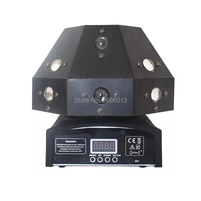 

Mini 16X3W RGBW Beam +Green Laser Effect Stage Lights DMX LED Mushroom Light DJ Party Disco Show Professional Moving Head Light