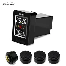 CARCHET U912 Car Wireless Tire Pressure Monitoring System 4 External Anti-theft Sensors LCD TPMS For Toyota Land Cruiser Reiz CARCHET U912 Car Wireless Tire Pressure Monitoring System 4 External Anti-theft Sensors LCD TPMS For Toyota Land Cruiser Reiz