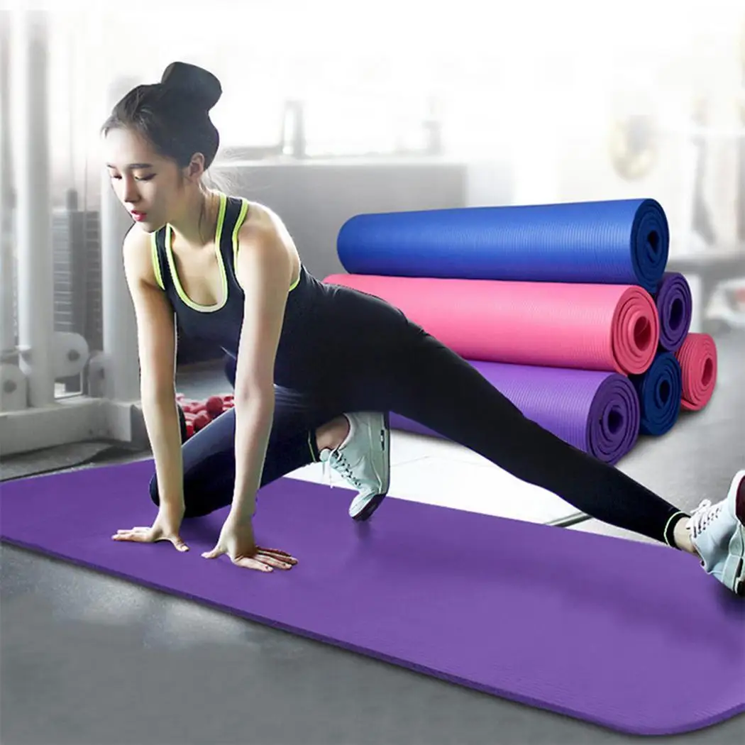 2019 абсолютно новый 6 мм толстый коврик для занятий йогой нескользящий прочный для упражнений фитнеса коврик для похудения подстилка на