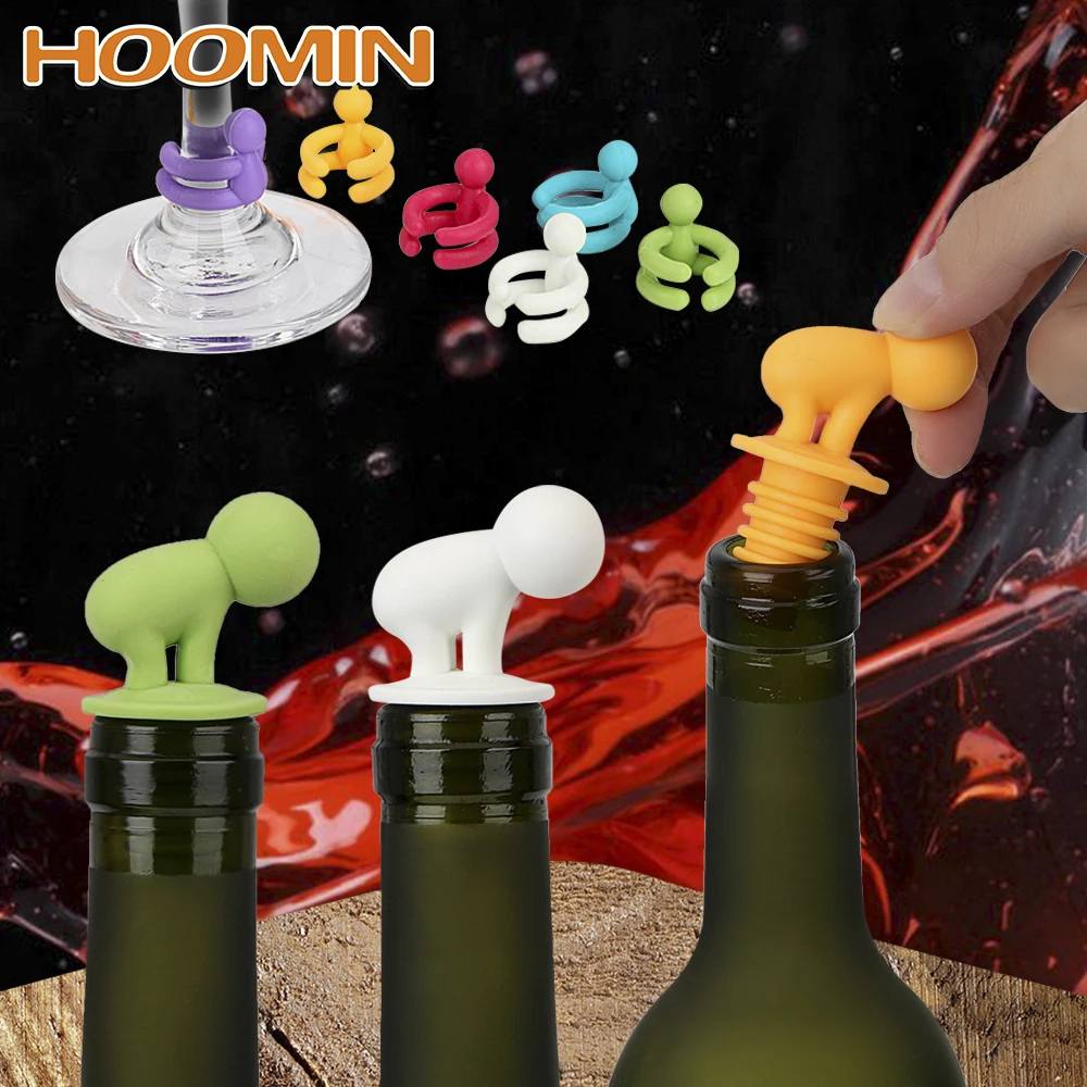 Этикетка HOOMIN резиновая для стекла аксессуары бара вечерние чные принадлежности 7